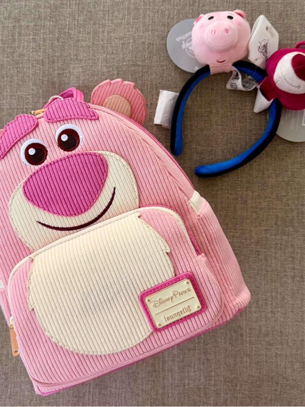 NWT Disney Parks Lots-O and Hamm Ears and Loungefly Backpack